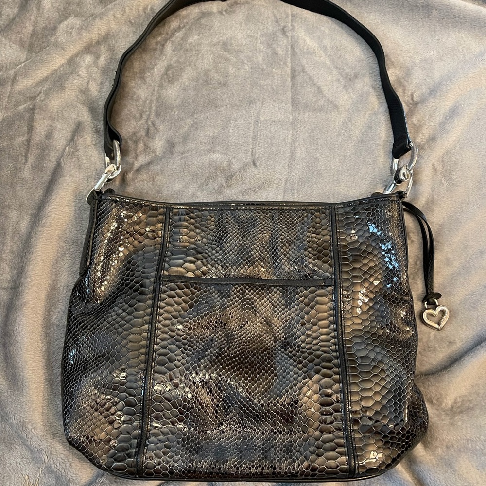 Gorgeous (used) Brighton Black Patent Leather Bag